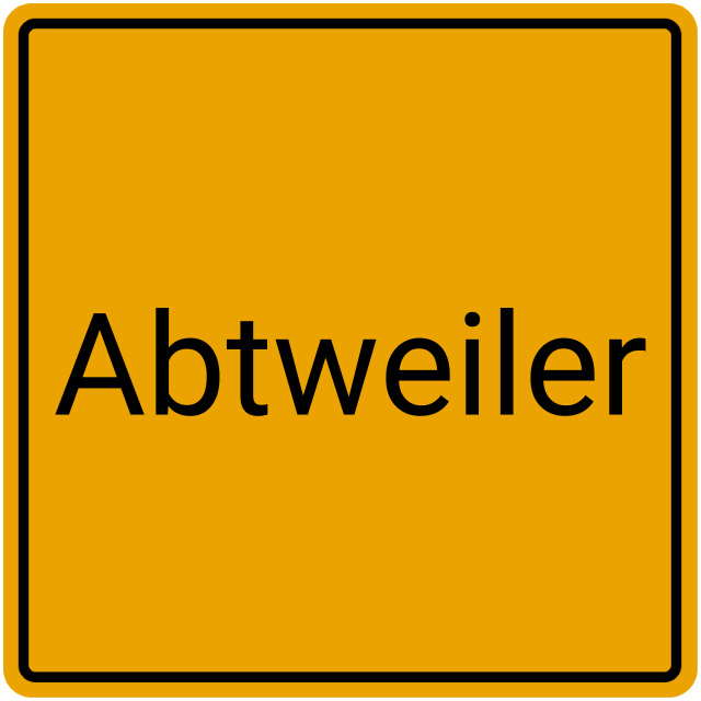 Meldebestätigung Abtweiler