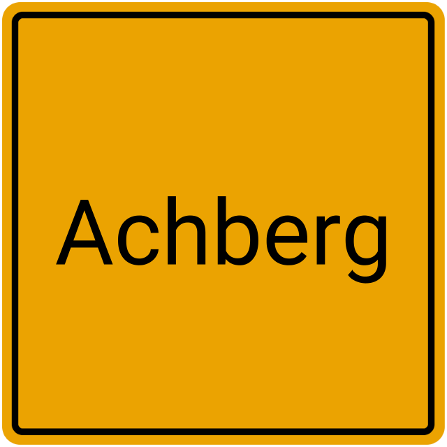 Meldebestätigung Achberg