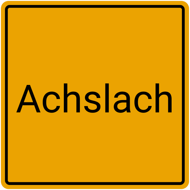 Meldebestätigung Achslach