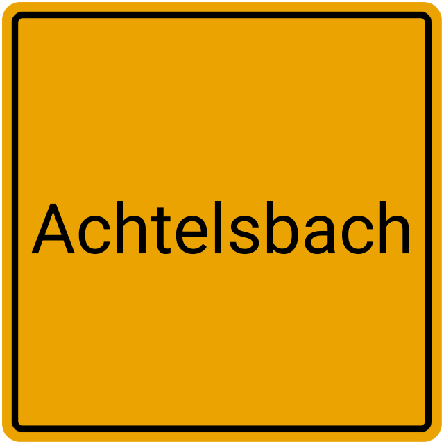 Meldebestätigung Achtelsbach
