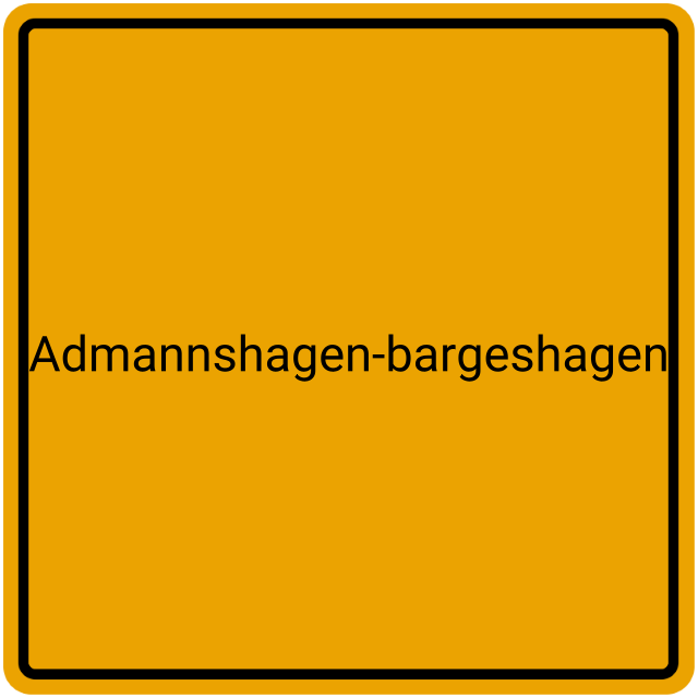 Meldebestätigung Admannshagen-Bargeshagen