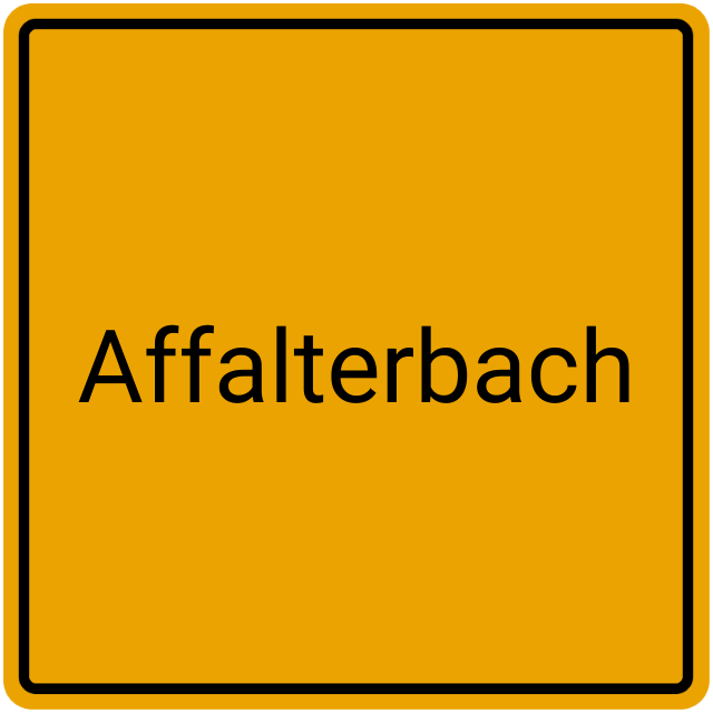 Meldebestätigung Affalterbach