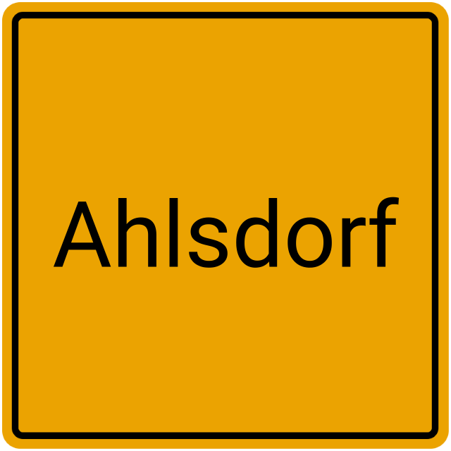 Meldebestätigung Ahlsdorf