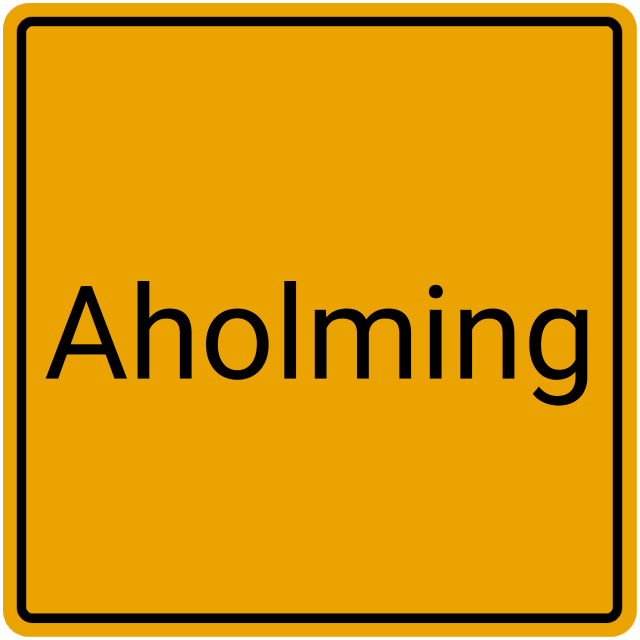 Meldebestätigung Aholming