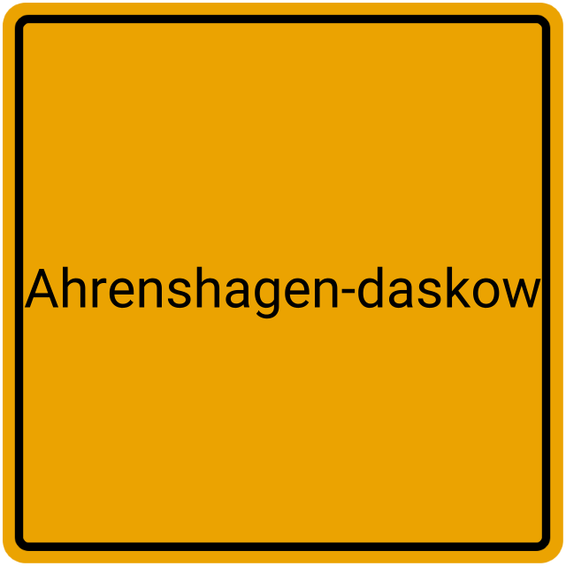 Meldebestätigung Ahrenshagen-Daskow