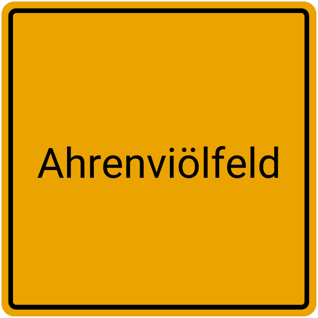 Meldebestätigung Ahrenviölfeld