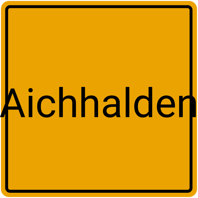 Meldebestätigung Aichhalden