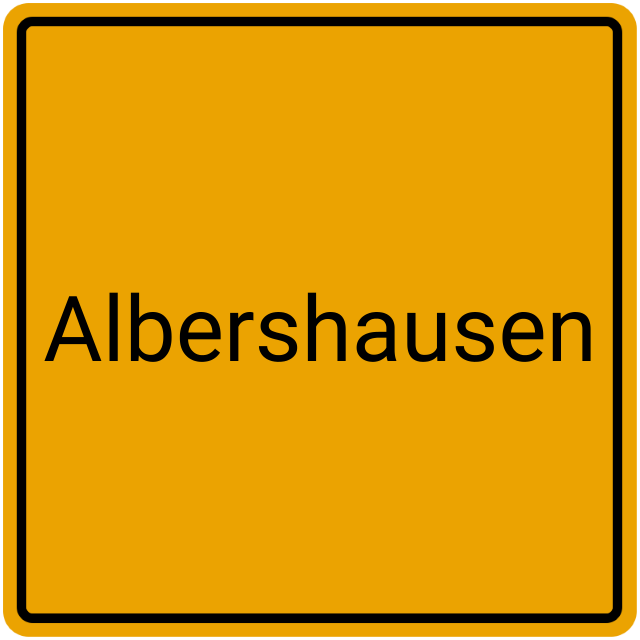 Meldebestätigung Albershausen