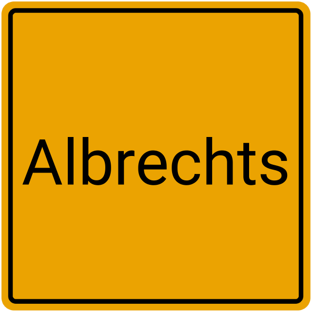 Meldebestätigung Albrechts