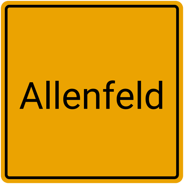 Meldebestätigung Allenfeld