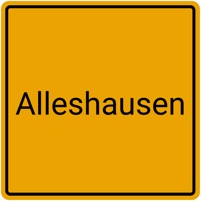 Meldebestätigung Alleshausen