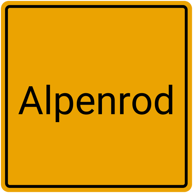 Meldebestätigung Alpenrod