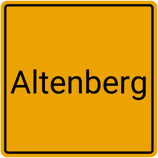 Meldebestätigung Altenberg