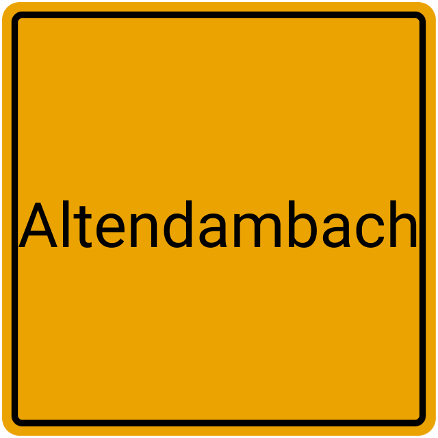 Meldebestätigung Altendambach