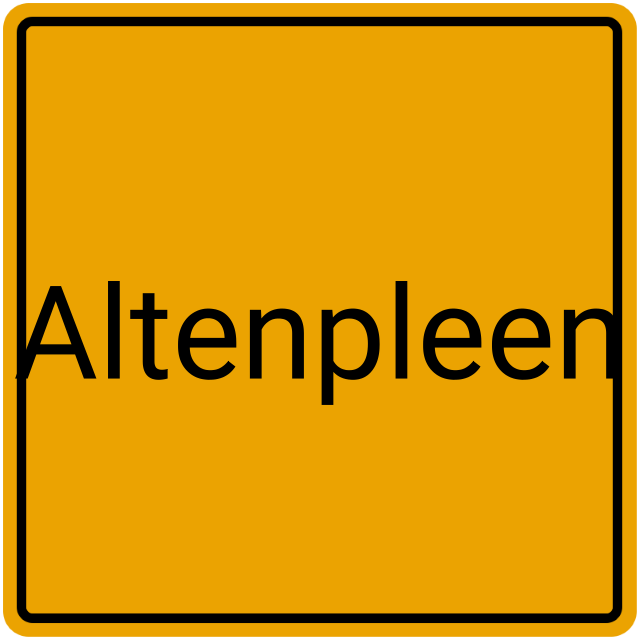 Meldebestätigung Altenpleen