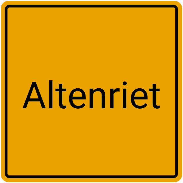 Meldebestätigung Altenriet