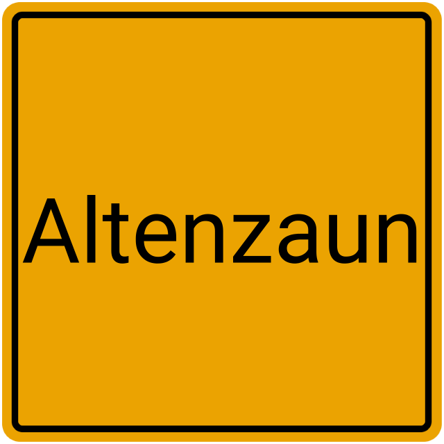 Meldebestätigung Altenzaun