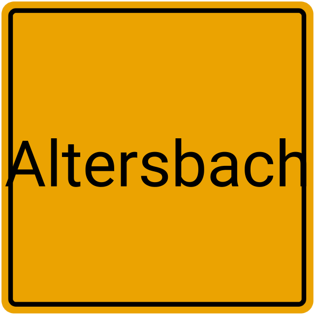 Meldebestätigung Altersbach