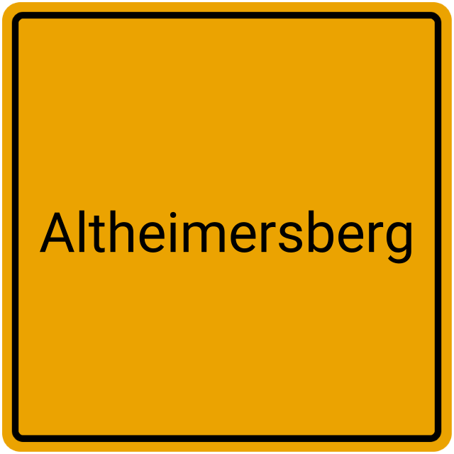 Meldebestätigung Altheimersberg