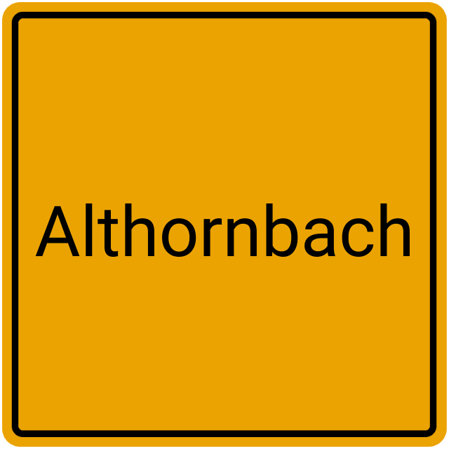Meldebestätigung Althornbach