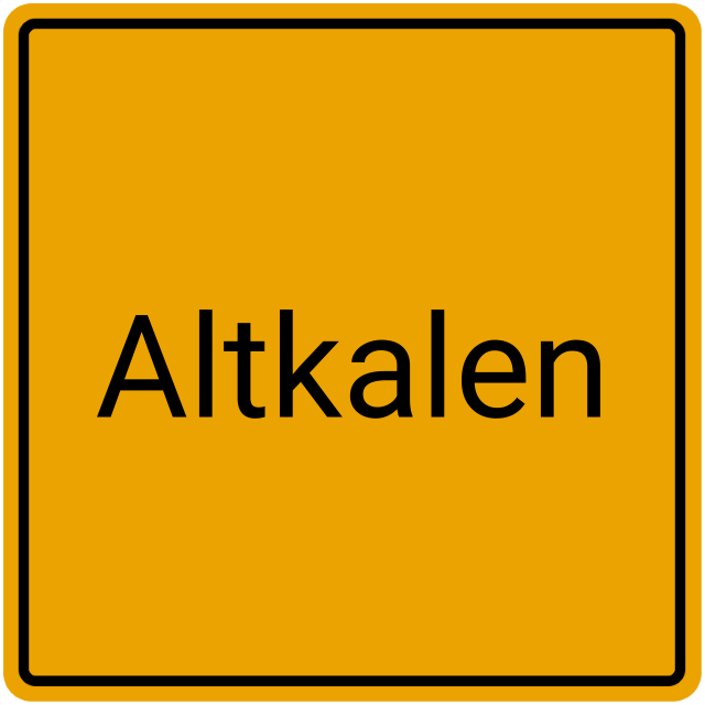 Meldebestätigung Altkalen