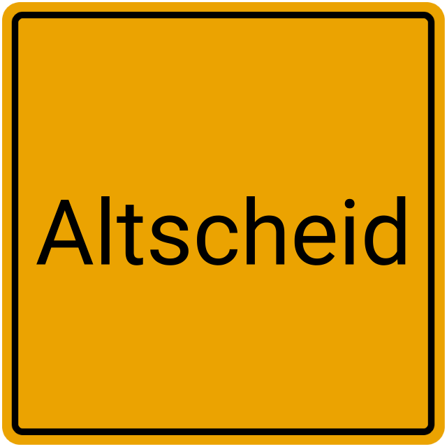 Meldebestätigung Altscheid