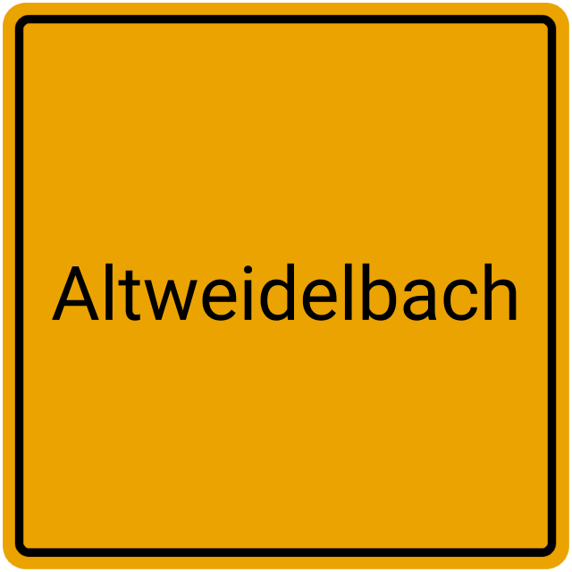 Meldebestätigung Altweidelbach