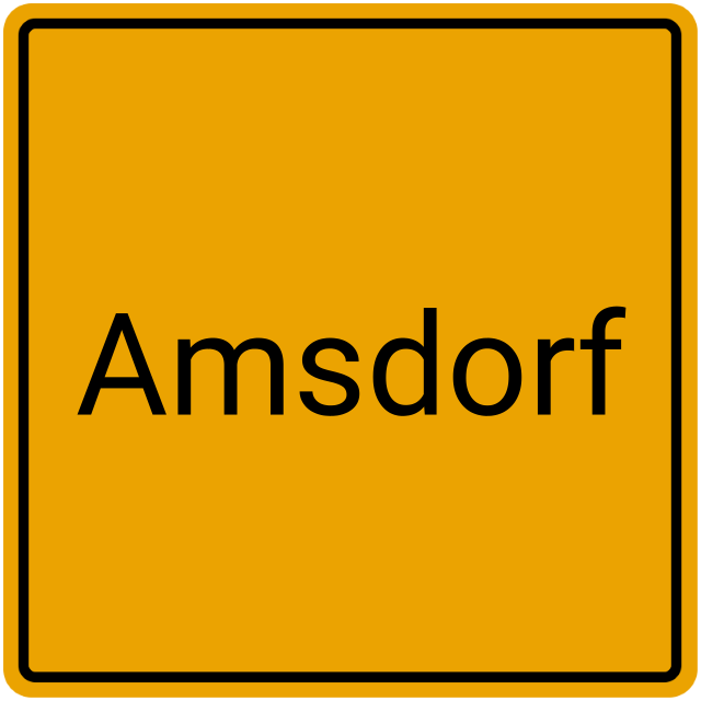 Meldebestätigung Amsdorf