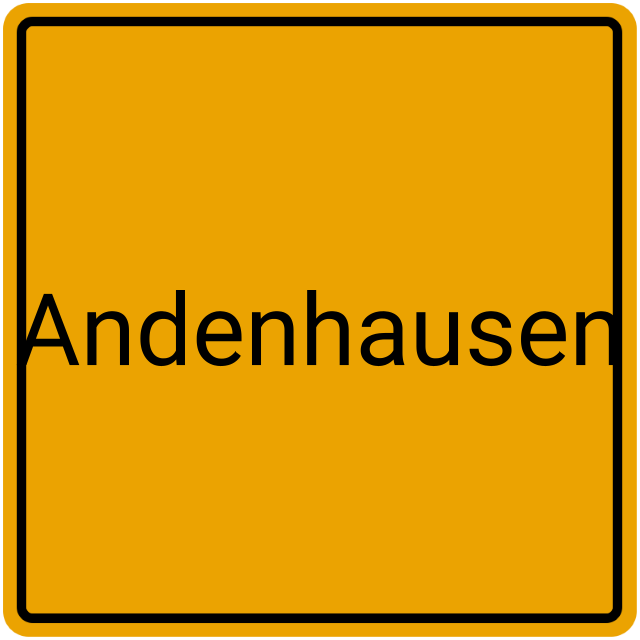 Meldebestätigung Andenhausen