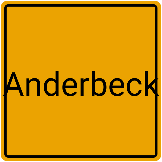 Meldebestätigung Anderbeck