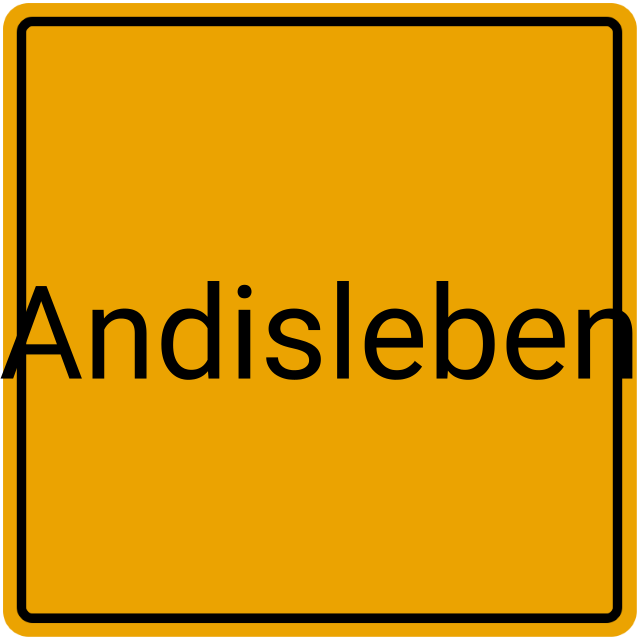 Meldebestätigung Andisleben