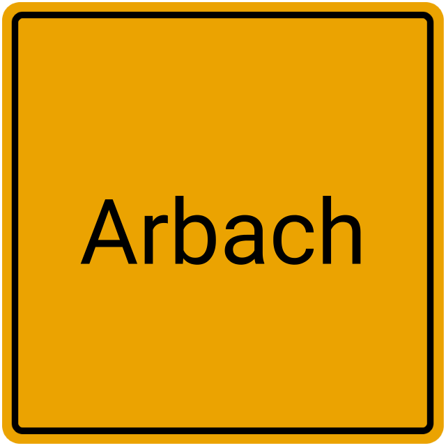 Meldebestätigung Arbach