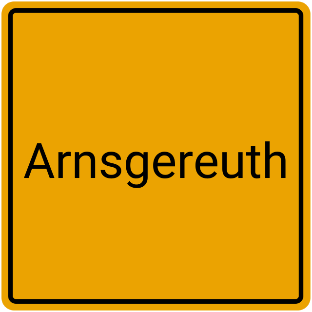 Meldebestätigung Arnsgereuth