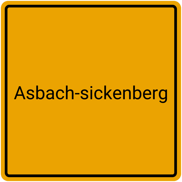 Meldebestätigung Asbach-Sickenberg