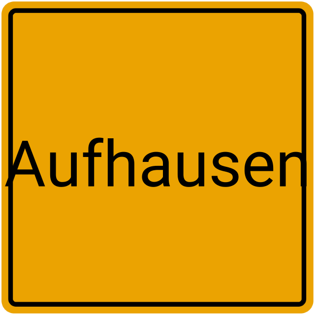 Meldebestätigung Aufhausen