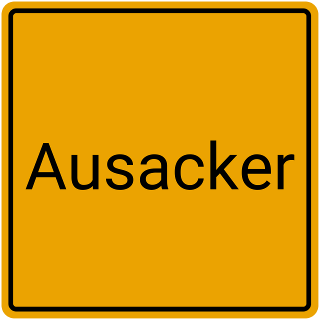 Meldebestätigung Ausacker