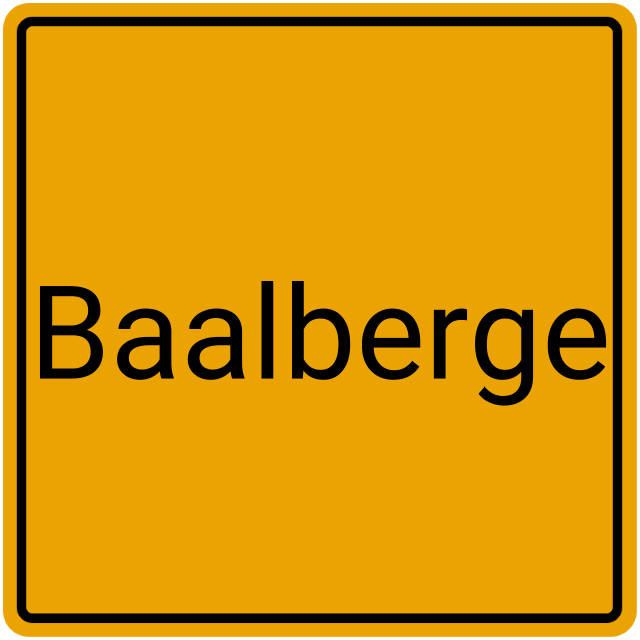 Meldebestätigung Baalberge