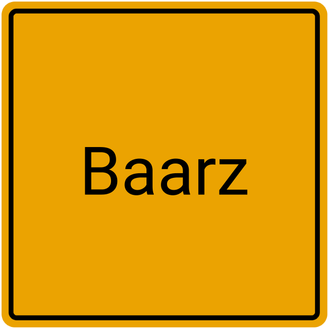 Meldebestätigung Baarz