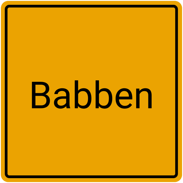 Meldebestätigung Babben
