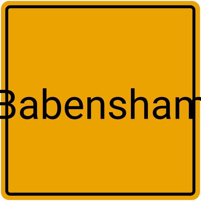 Meldebestätigung Babensham