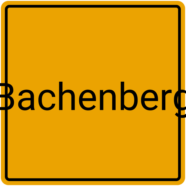 Meldebestätigung Bachenberg