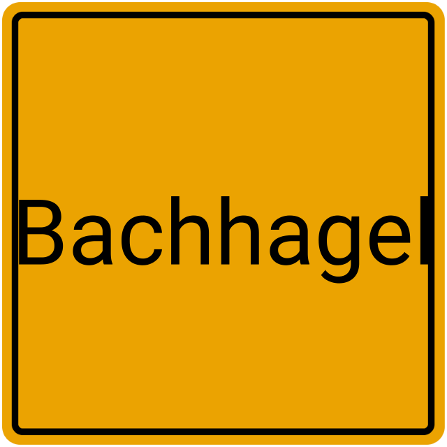 Meldebestätigung Bachhagel