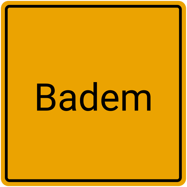 Meldebestätigung Badem