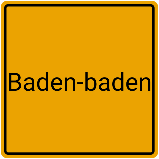 Meldebestätigung Baden-Baden