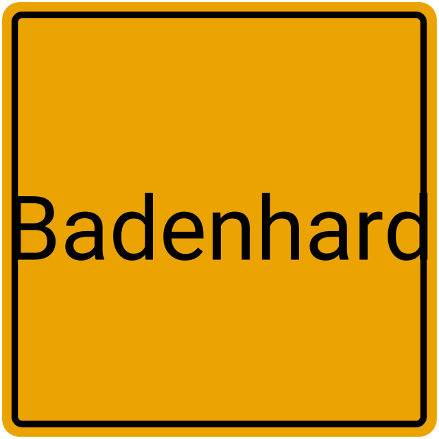 Meldebestätigung Badenhard