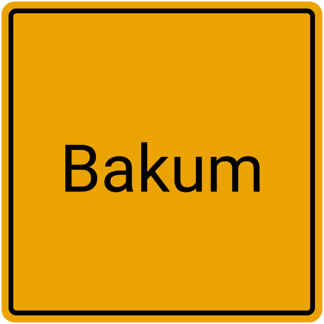 Meldebestätigung Bakum