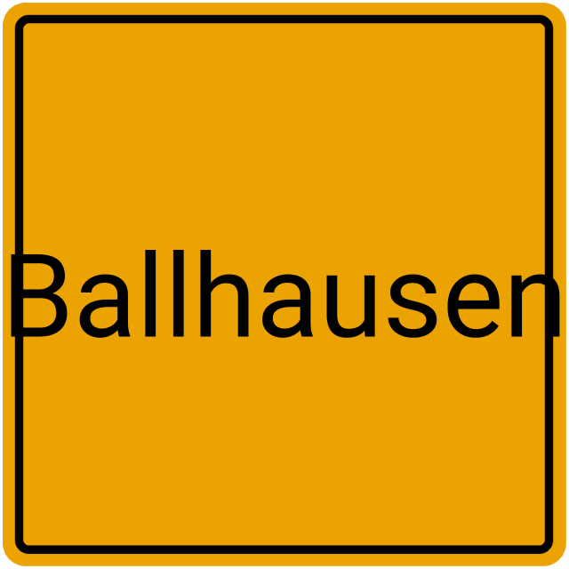 Meldebestätigung Ballhausen