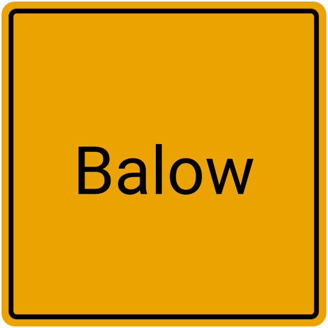 Meldebestätigung Balow