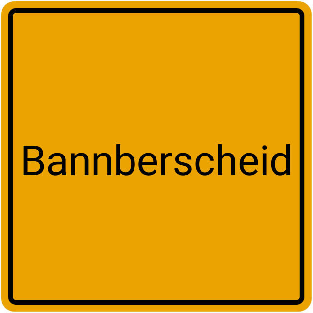 Meldebestätigung Bannberscheid