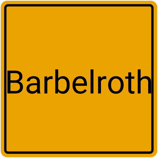 Meldebestätigung Barbelroth